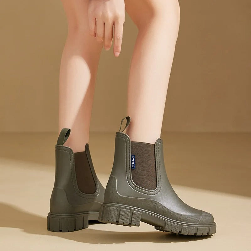 Wasserdichte Damen-Stiefeletten – stylische, rutschfeste Regenstiefel