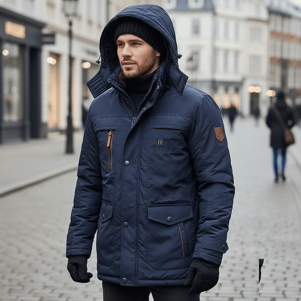 Wattierter Parka für Wärme und Schutz an kalten Tagen